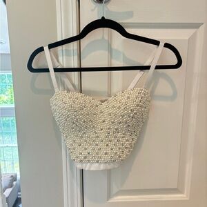 Pearl and jewel corset